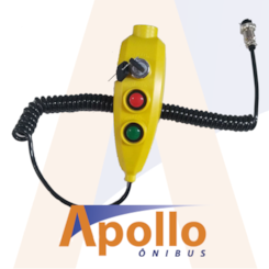 BOTOEIRA CONTROLE ELEVADOR AMARELO ORIGINAL ORTOBRAS 05 FUNCOES 5 VIAS 20014674 AM0235V