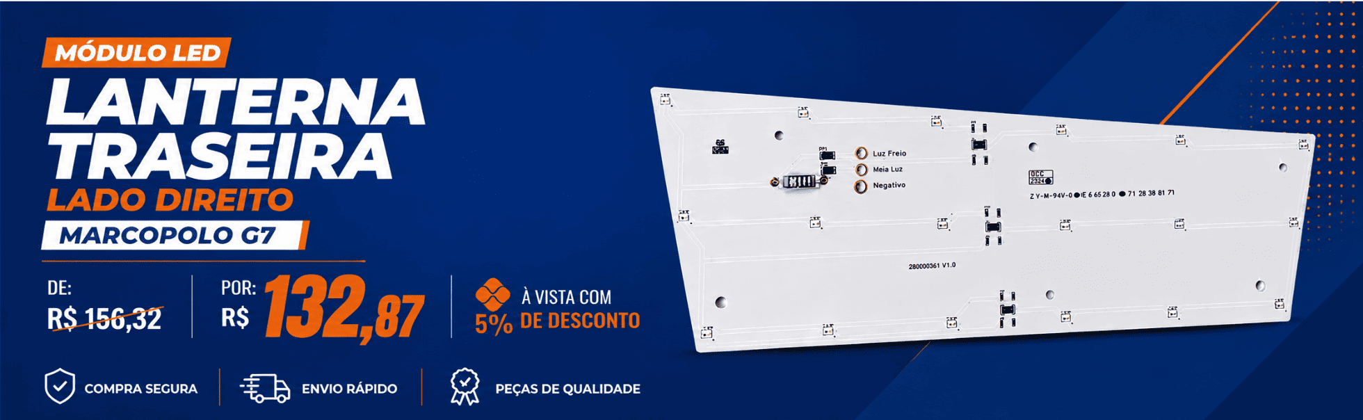Módulo de circuito LED Marcopolo G7