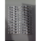 10301880440 CONJUNTO NUMERACAO POLTRONA ADESIVA MBB O370 O371 10301880440 CONJUNTO NUMERACAO POLTRONA ADESIVA MBB O370 O371