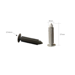 213679 REBITE RAPIDO LONGO CINZA