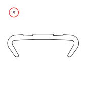 93130011001 PERFIL PVC ACABAMENTO INTERNO CAIO COM 6000MM 93130011001 PERFIL PVC ACABAMENTO INTERNO CAIO COM 6000MM
