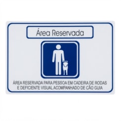 Adesivo Área Reservada para Deficiente