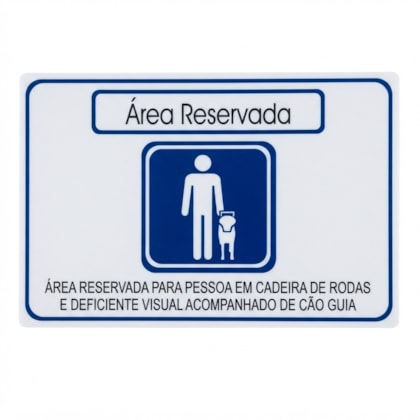 Adesivo Área Reservada para Deficiente