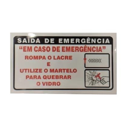 ADESIVO EMERGENCIA INSTRUCOES MARTELO AD1563