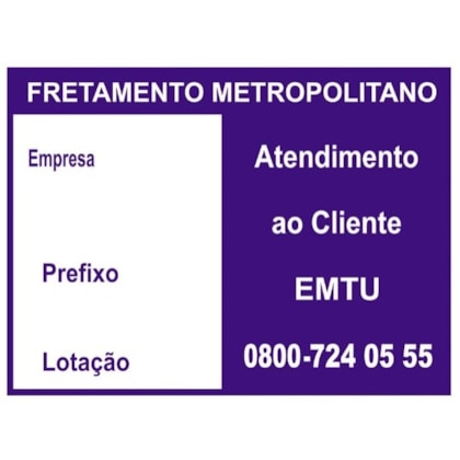 ADESIVO FRETAMENTO METROPOLITANO 436 AD04 1675