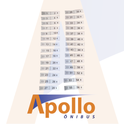 ADESIVO NUMERACAO POLTRONA UNIVERSAL 100X20MM / 1182 AD110