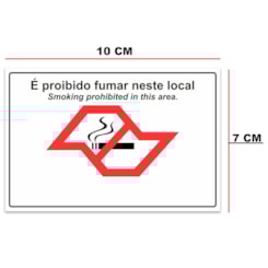 ADESIVO PROIBIDO  FUMAR  RODOVIARIO 10X7M AD0322