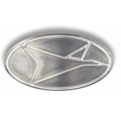 ADESIVO SIMBOLO MARCOPOLO VOLARE PASSARO CINZA TRASEIRO 11290040