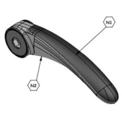 APOIA BRACO NEOBUS URBANOS CINZA/PRETO LE 250MM 79090460 126994