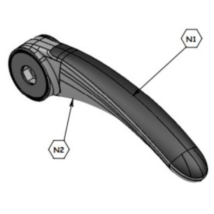 APOIA BRACO NEOBUS URBANOS CINZA/PRETO LE 250MM 79090460 126994