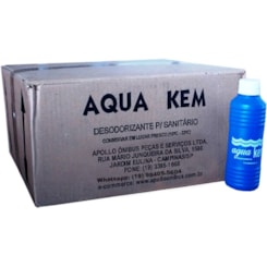 AQUA KEM DESODORIZANTE LIQUIDO P/SANITARIO CAIXA AQUA KEM 36 FRASCO S 240ML AK36240