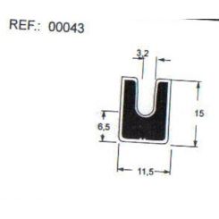 BORRACHA CANALETA JANELA MASCARELLO GRAM MIDI MICRO 048205