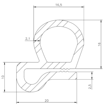 BORRACHA ESPONJOSA TAMPA PAINEL ROMA 01040078253