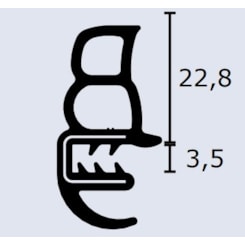 Borracha Porta Vedação AT6427 Comil Campione 723754