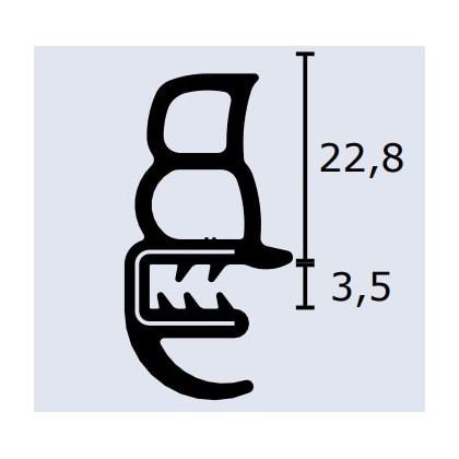 Borracha Porta Vedação AT6427 Comil Campione 723754