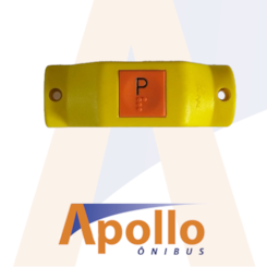 BOTAO BALAUSTRE CAMPAINHA AMARELO FREQUENCIA S/FIO 433 AB711R