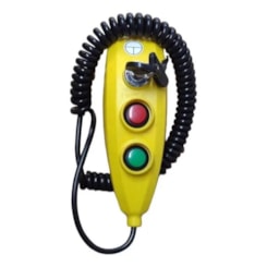 BOTOEIRA CONTROLE ELEVADOR MODELO ORTOBRAS 4 PINOS AMARELO SIMILAR ORIGINAL AM0234V 20014674