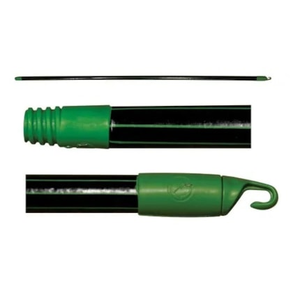 CABO VASSOURA PLASTICO PRETO/VERDE 2M X 22MM 130003