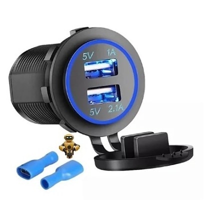 CARREGADOR USB REDONDO SIMPLES BUSSCAR ROSCA  O1700003