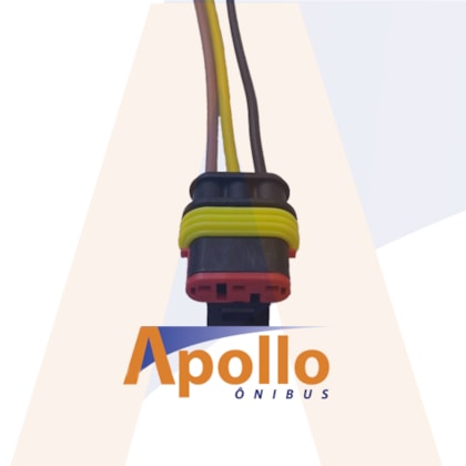 CHICOTE LANTERNA LED 3VIAS SELADO 12 24V 080001 ETE7735 1031014