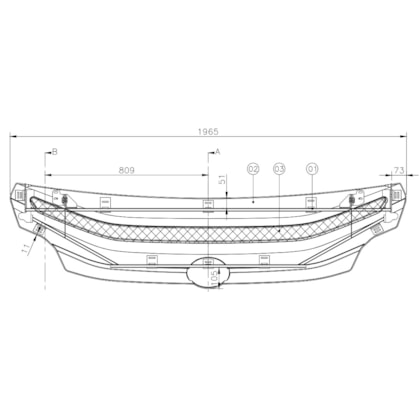 CJ GRADE FRONTAL GRANVIA 2023 C/TELA EXPAN. 467754