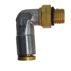 Conexão Cotovelo 6mm x 3/8 Latão União Rápida