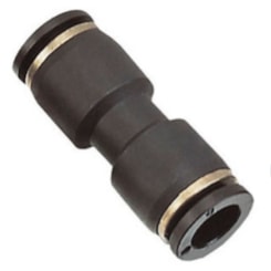 Conexão Reta 6mm 1/4 Emenda Mangueira