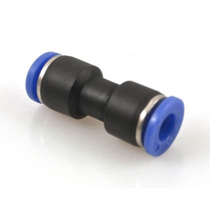 Conexão União Reta Emenda 6mm Engate Rápido Pneumática Sistema de Ar