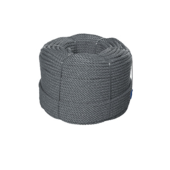 Corda Cortina 042212 Cinza 8mm Ônibus Van Rolo 50 Metros