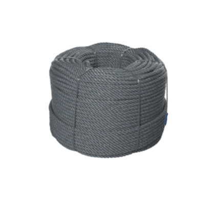 Corda Cortina 042212 Cinza 8mm Ônibus Van Rolo 50 Metros