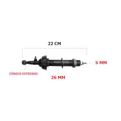 EIXO AUXILIAR LIMPADOR C/ESGUICHO IRIZAR/NEW ROAD 13630012 8726 CO8667