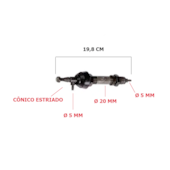 EIXO AUXILIAR LIMPADOR P/BRISA MP GVI / NEOBUS/COMIL 13630001 EIXO AUXILIAR LIMPADOR P/BRISA MP GVI / NEOBUS/COMIL 13630001