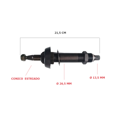 EIXO PRINCIPAL LIMPADOR N10 NEW ROAD/ SCANIA / VOLVO / 13130010