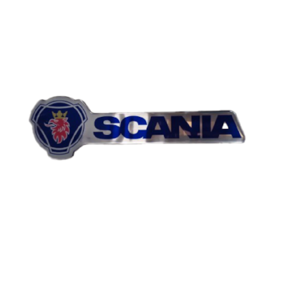 EMBLEMA SCANIA LATERAL 45 x 14 RESINADO 3301001
