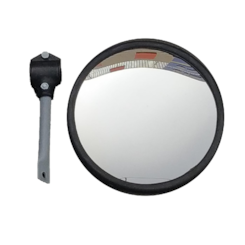 ESPELHO RETROVISOR COVEXO REDONDO 30MM C/SUPORTE 801C CF501