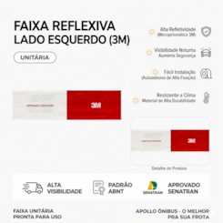 Faixa Refletiva Segurança 3M LE
