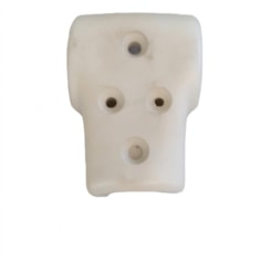 Garra Bi Partida PVC Cinza Clara Balaustre