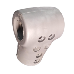GARRA BIPARTIDA PVC 32X32MM CINZA CHUMBO 0258241