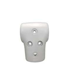GARRA BIPARTIDA PVC 32X32MM CINZA CLARO EM0301CE