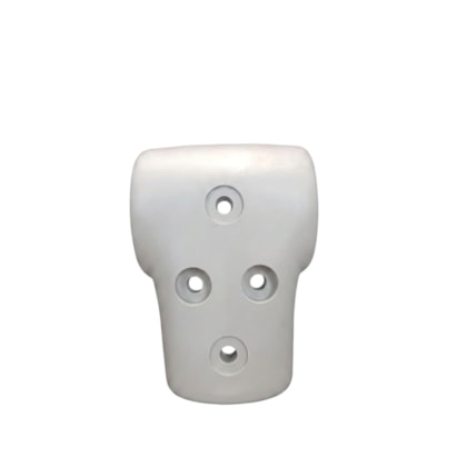 GARRA BIPARTIDA PVC 32X32MM CINZA CLARO EM0301CE