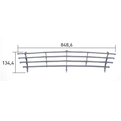 GRADE DIANTEIRA INFERIOR MICRO ONIBUS MARC VOL VE/W8/W9 213074