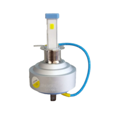 KIT LAMPADA LED H3 FAROL 24V C/REATOR 6000K LFH3