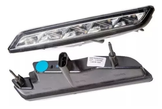 LANTERNA DIANTEIRA CAIO APACHE VIIP 4 5 LEDS AMARELA LD 24VOLTS