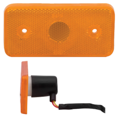 LANTERNA PISCA LATERAL AMARELA REFLETIVA  C/SOQUETE 505101