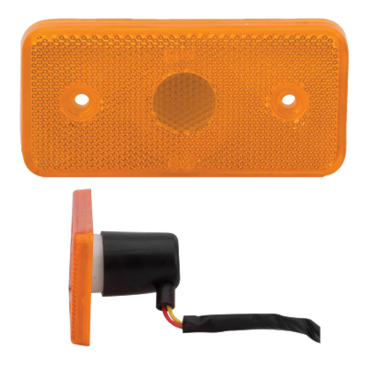 LANTERNA PISCA LATERAL AMARELA REFLETIVA  C/SOQUETE 505101