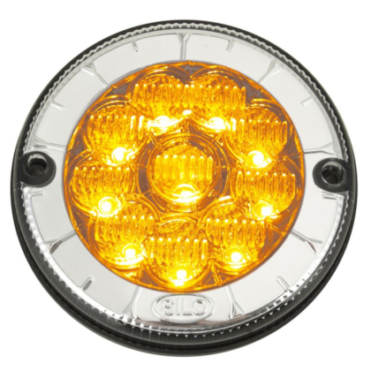 LANTERNA TRASEIRA DIRECIONAL LEDS AMARELO MODELO Ø125mm 10 LED 24V 804312