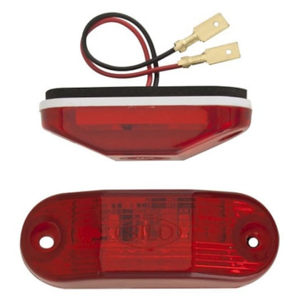 LANTERNA VIGIA VERMELHA 12V 02 LEDS BUSSCAR CAIO MASCARELLO 805201