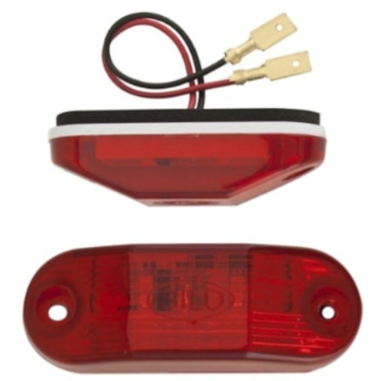 Lanterna Vigia Vermelha 12V 2 LEDs Busscar Caio Mascarello