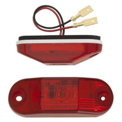 LANTERNA VIGIA VERMELHA TRASEIRA 24V 02 LEDS BUSSCAR/RV000010 805200