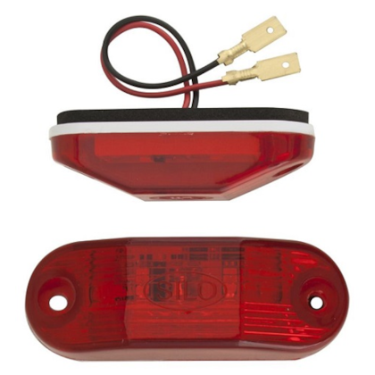 LANTERNA VIGIA VERMELHA TRASEIRA 24V 02 LEDS BUSSCAR/RV000010 805200